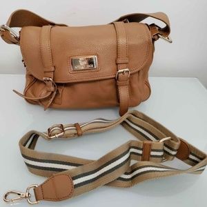 Tan leather handbag